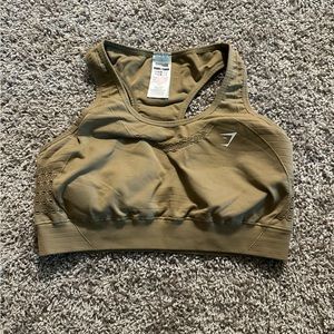 Gymshark Energy Seamless Sports Bra - Biscotti Brown - XL